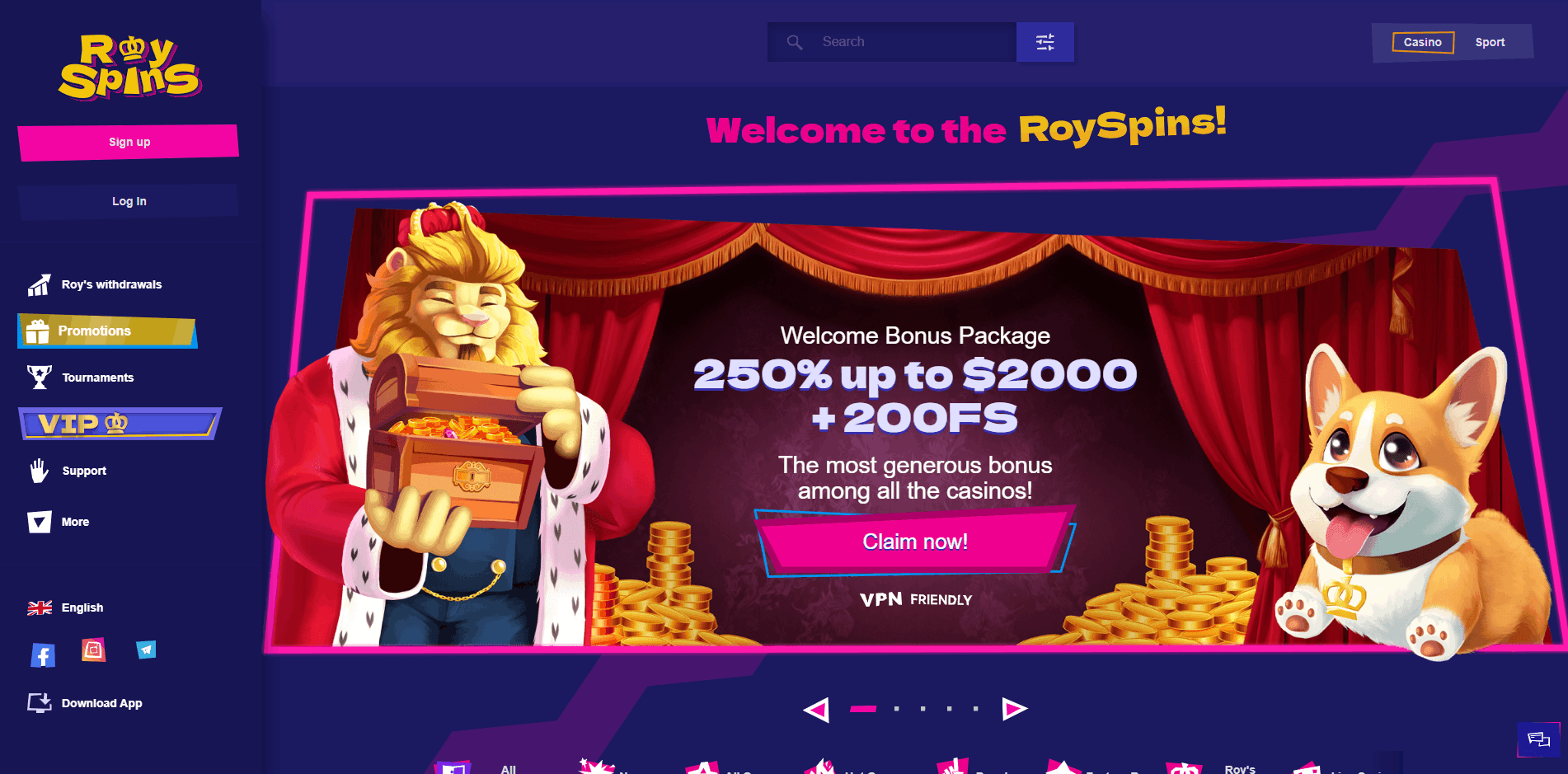 ロイスピンズ（RoySpins）