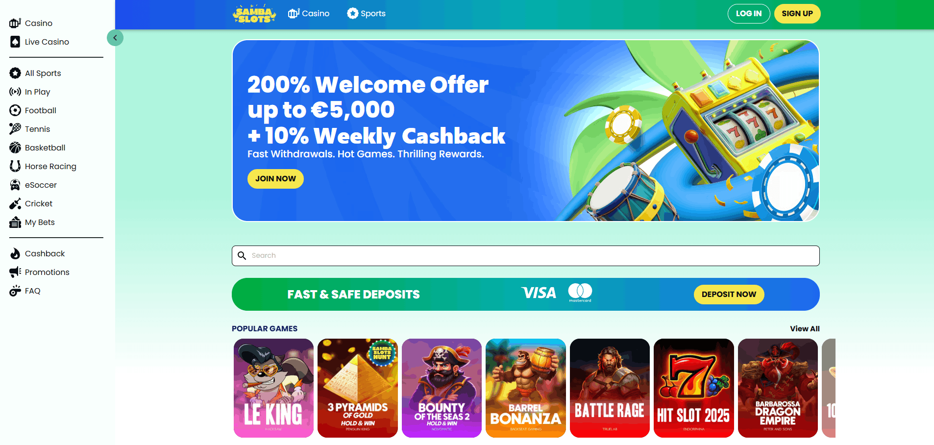 Samba slots